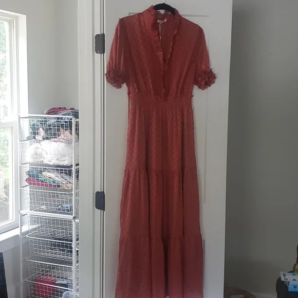 chinese dress ladies Rothica Maxi Dress in Brick